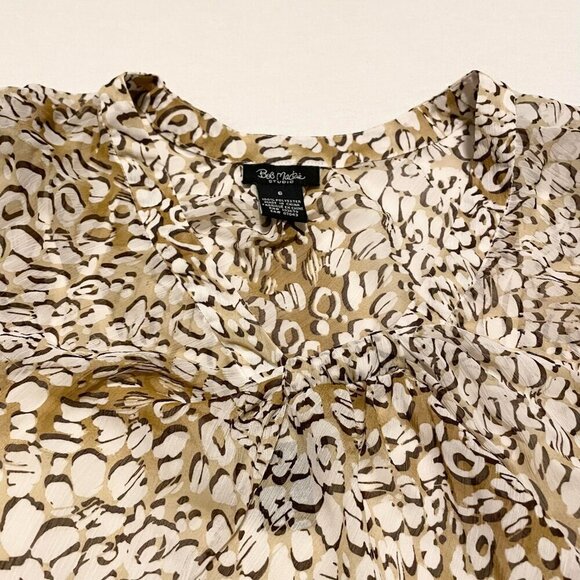 Bob Mackie Leopard Print w Built in Tank Top Womans Size 6 - Picture 2 of 16